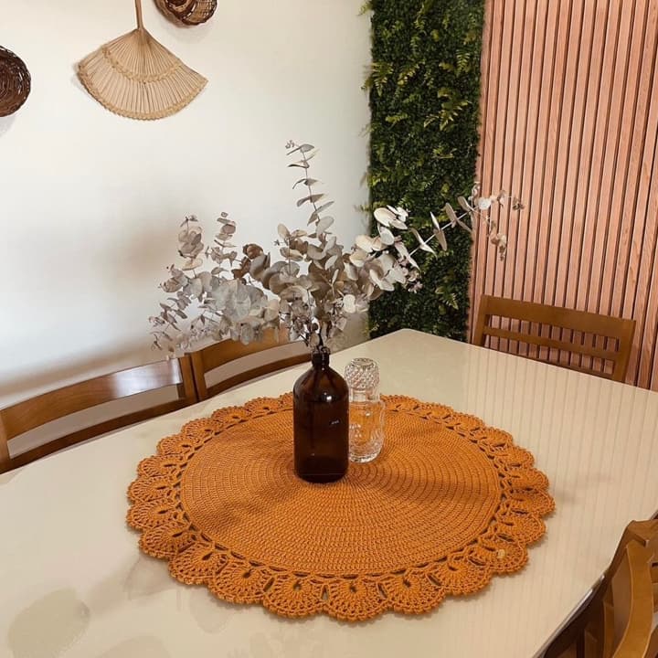 Centro de mesa Clássico | Centro de mesa de crochê