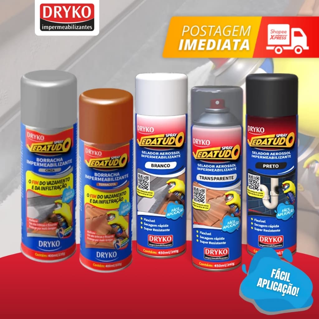 Spray Impermeabilizante VedaTudo 400ml/235g Dryko