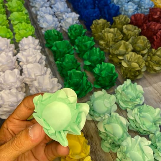 40 forminhas modelo flor luxo para doces finos MODELO STYLE para casamentos e festas