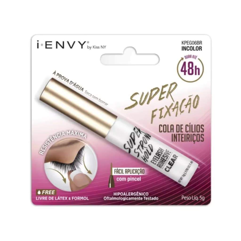 Cola Para Cilios 48h Super Fixação Incolor 5g