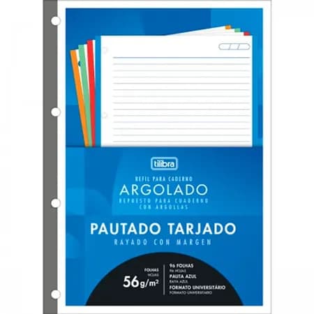 Caderno Univ. Tliflex Pautado Tarjado C/96 Folhas – Tilibra