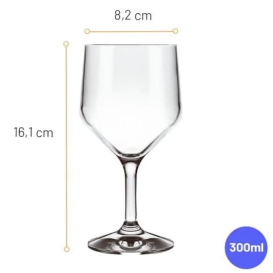Taça De Vidro para Água Buffet 300 ml Nadir Casa Utilidade