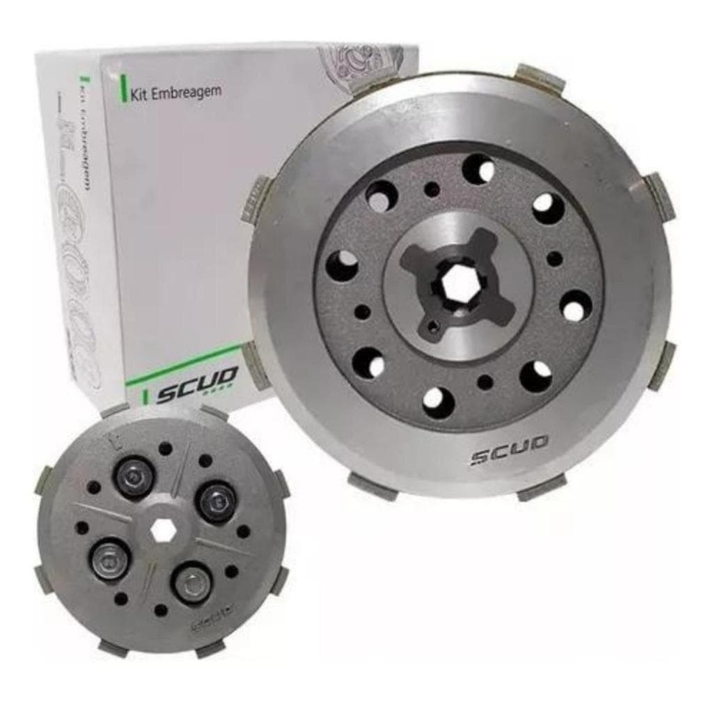 Kit Embreagem Ybr125 00-08 Factor125 09-16 Xtz125 03-16 Scud