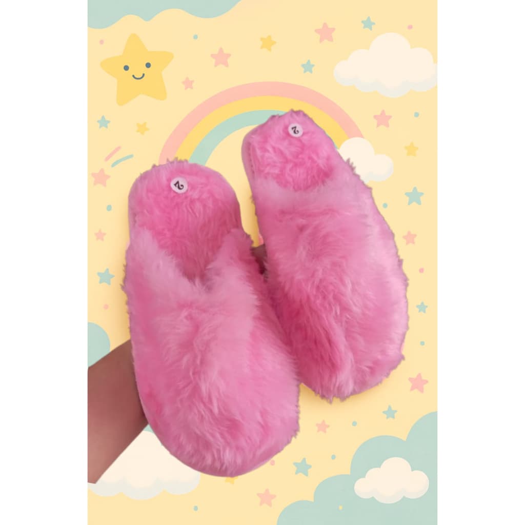 Pantufa Infantil confortável, Menino e Menina, Solado antiderrapante, Rosa e Azul - Do 24 ao 32 - K-two Calçados