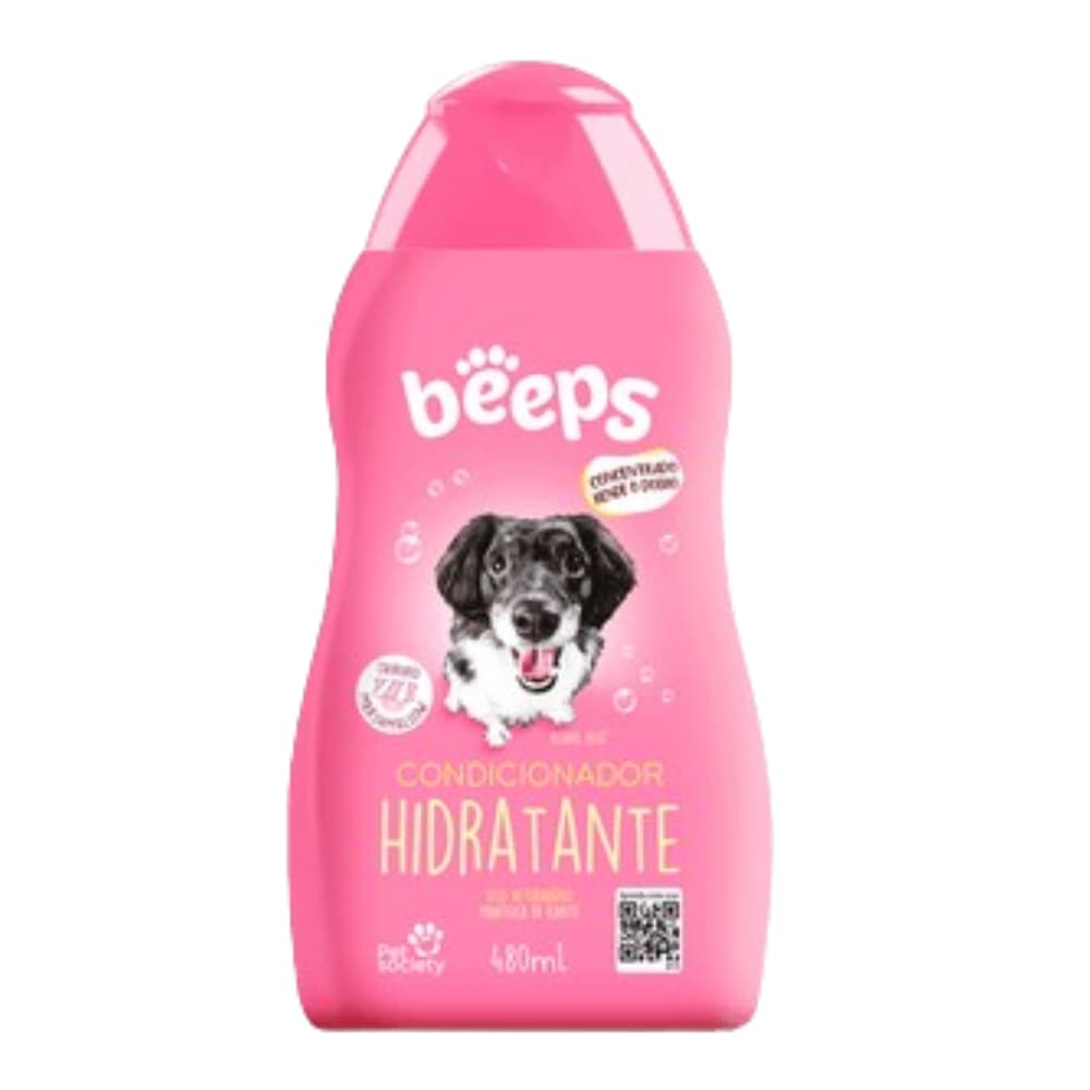 Condicionador Beeps Hidratante para Cães 500mL - Pet Society - condicionador para cachorro