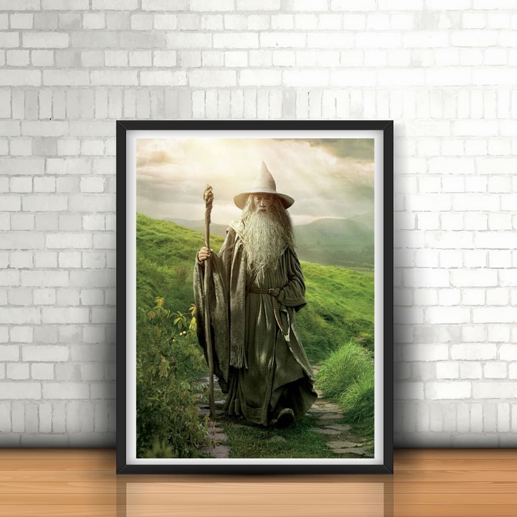 Quadro Senhor dos Anéis ( 21x30 ) com proteção de vidro