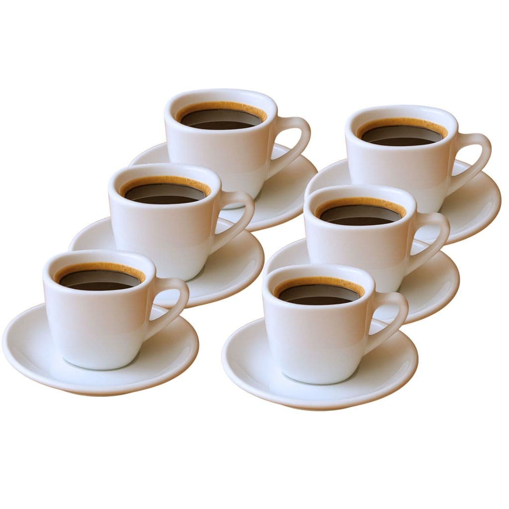 Kit jogo Xícaras Café Opalina Branco – Design Sofisticado para Escritório, Sala ou Cozinha 12 ou 24 pecas