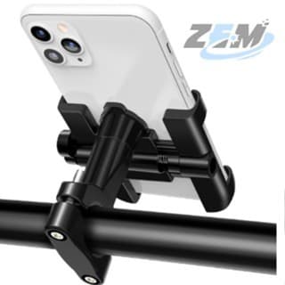 Suporte Celular Moto Bike Giratorio 360 Aluminio Resistente Guidão ou Retrovisor Pronta Entrega