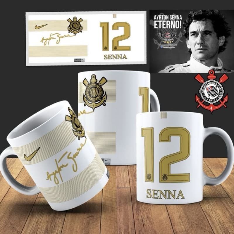 Caneca Senna Corinthians entre outras