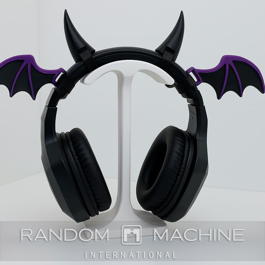 Kit Devil Chifre para Headset | Acessorio para Fone de Ouvido | Asinha e Chifrinho