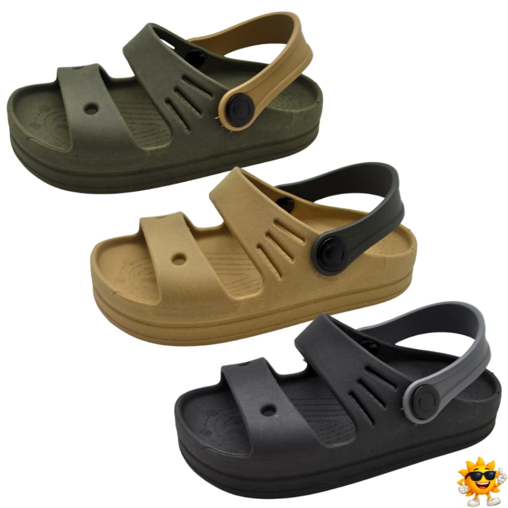 Papete Infantil Masculina Lisa com Correia 2 em 1 – Leve e Super Confortável para o Dia a Dia