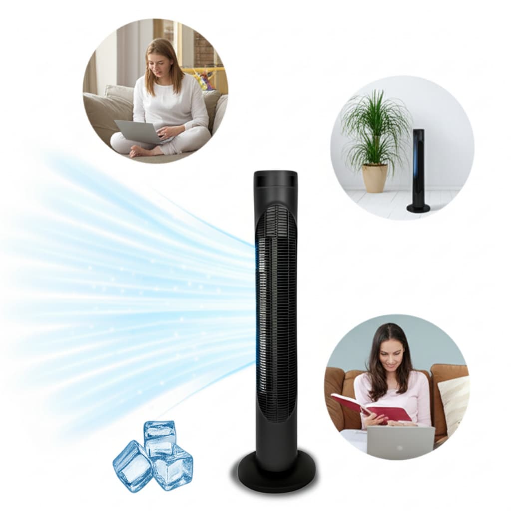 Ventilador Torre Silencioso Quarto Escritório 3 Velocidades Alta Performance 220V Econômico