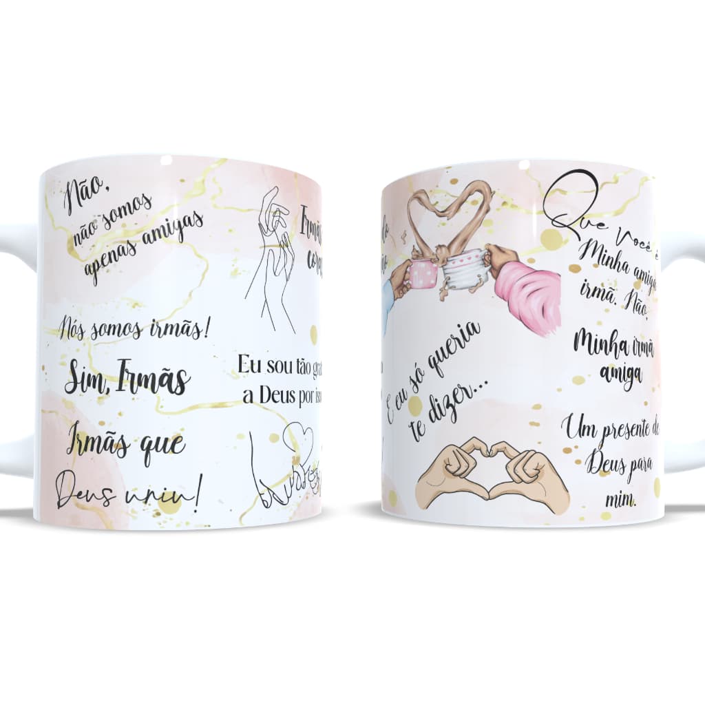 Caneca Amiga Irmã - Presente Para Melhores Amigas