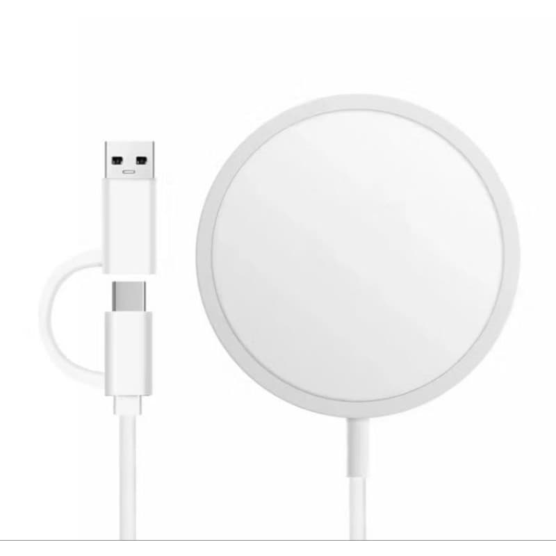 Carregador Wireless por Indução 15W Verde – Rápido, USB-C, iPhone 11 a 15, Design Premium
