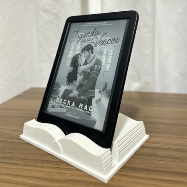 Suporte para Kindle em formato de livro Acessório para Kindle e e-readers Presente literário