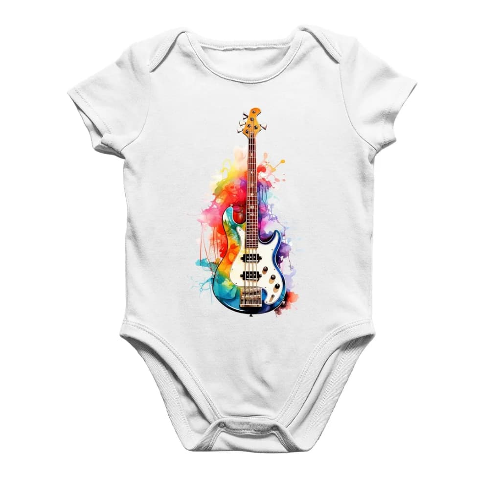 Body Bebê Contra Baixo Watercolor Roupa