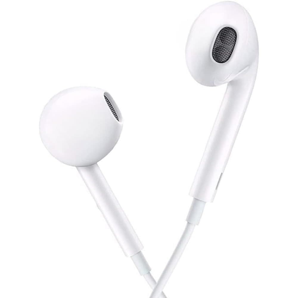 Fone De Ouvido Auricular Com Fio Cor Branco
