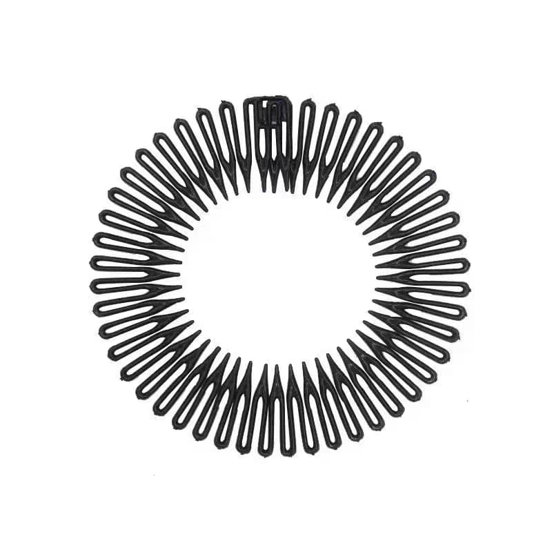 Kit 12 Peças Tiara Bell Preta Para Cabelo Acessório de Cabelo