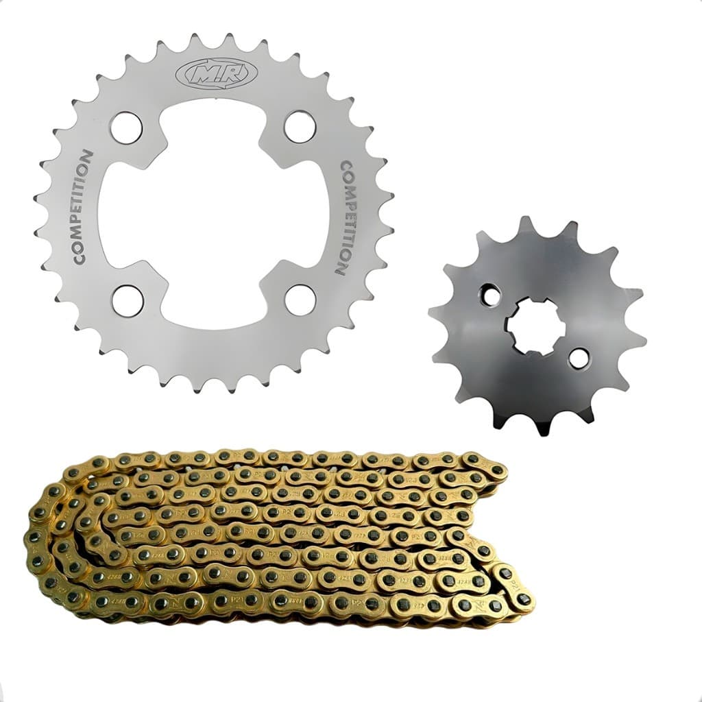 Kit Relação Trans. Mr Titan Fan 150/160 Coroa 35 Pinhão 15/16/17