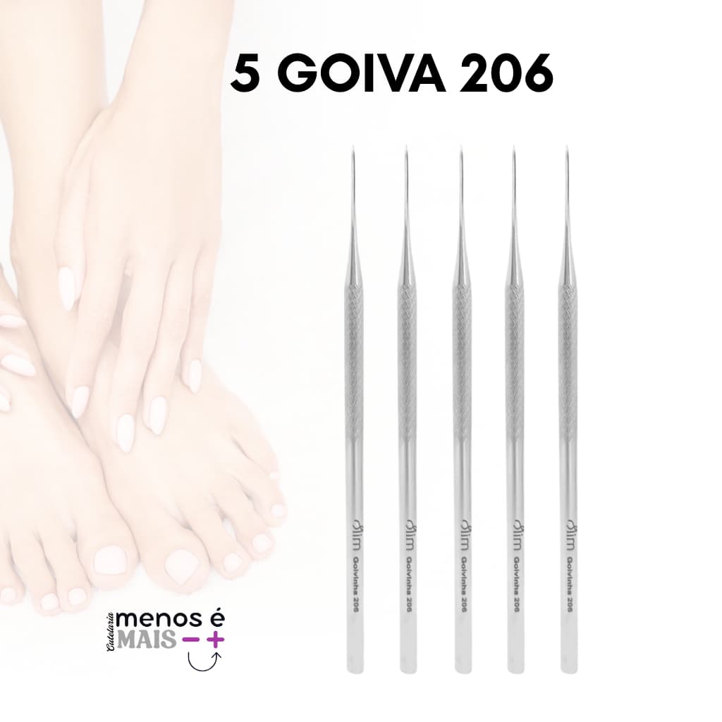 Kit 5 Goivas N° 206 - Precisão e Versatilidade para Técnicas Avançadas - Slim