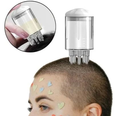 Aplicador De Óleo Capilar 5ml Massageador Estimula Crescimento E Saúde Do Couro Cabeludo
