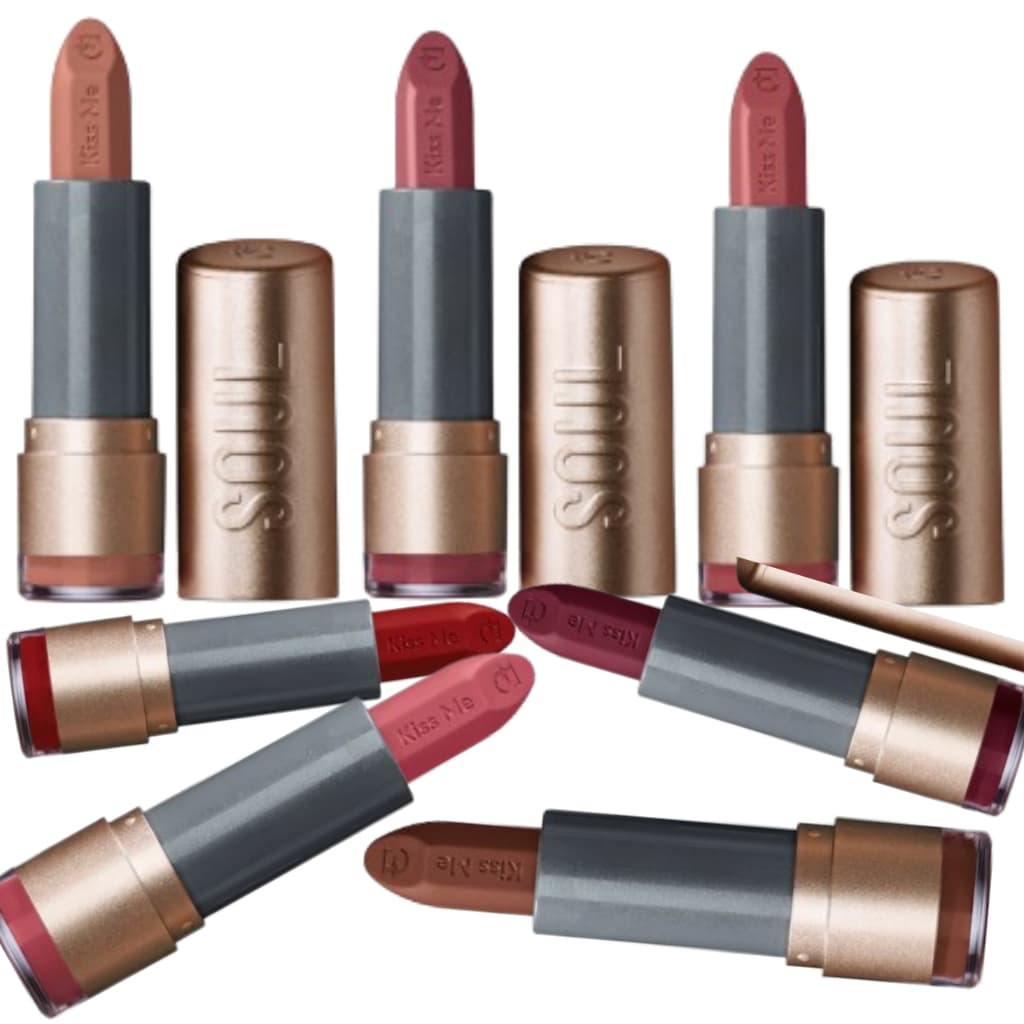 Batom Soul Kiss Me Eudora Efeito Matte ou Hidratante 3,7g (Escolha Sua Cor Favorita)