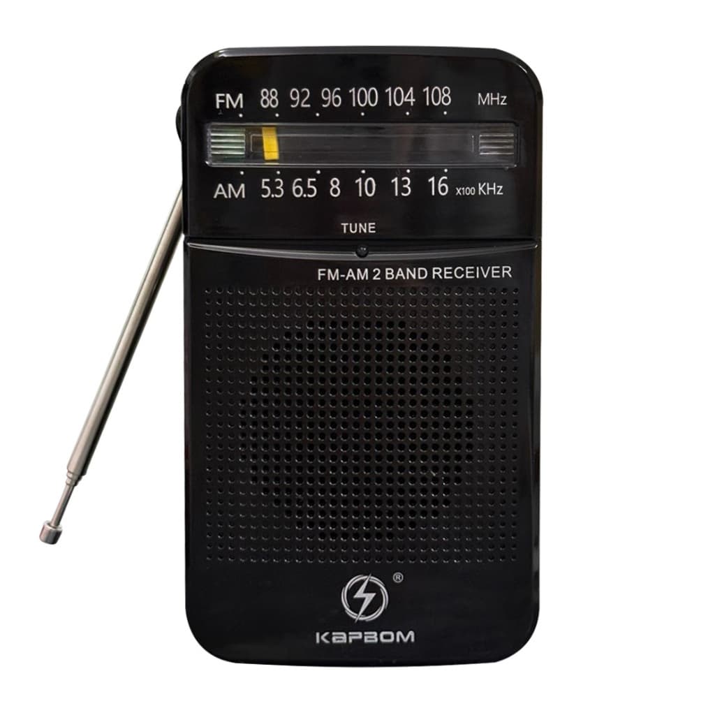 Mini Rádio Band Portátil FM/AM Com Entrada Para Fone De Ouvido