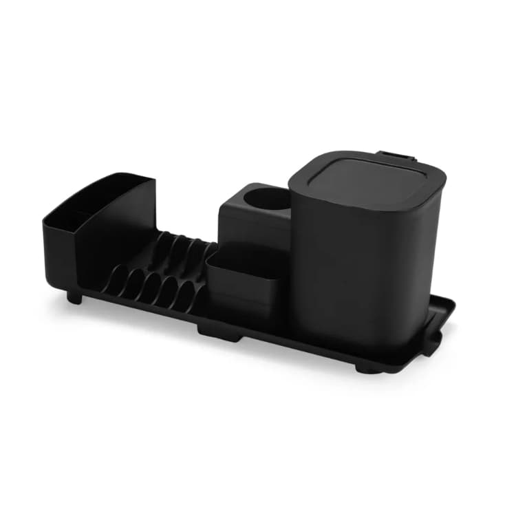 Kit Escorredor Lixeira 2,5l, Porta Detergente Preto, Prático