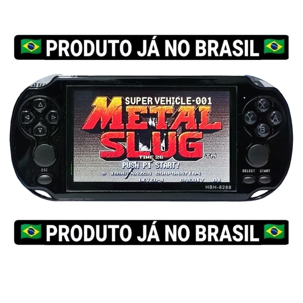 Vídeo game portátil mp5 Premium com 10.000 jogos classicos retrô