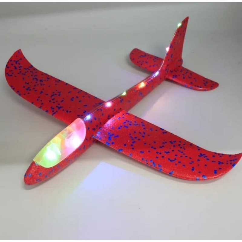 🚀✈️ AVIÃO PLANADOR COM LED – DIVERSÃO GARANTIDA ATÉ À NOITE! 🌙✨