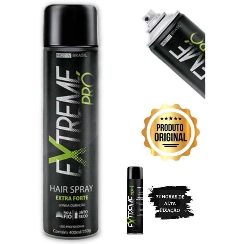 Fixador De Cabelo-laquê Extreme Pro 400ml Jato Seco.
