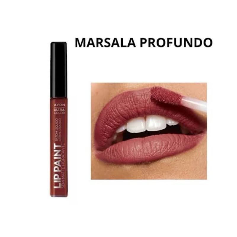 Batom Liquido Lip Paint Ultra Color cor marsala profundo 7ml