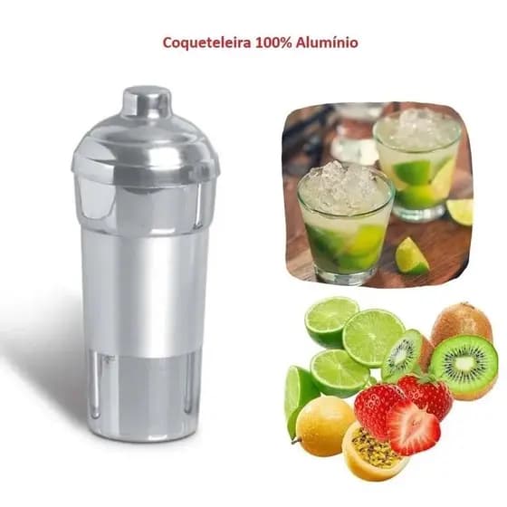 Coqueteleira Alumínio Para Caipirinha Festa