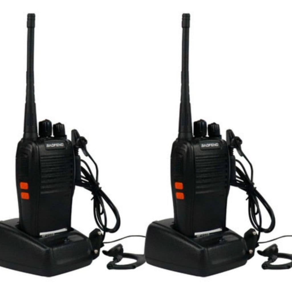 Kit 2 radios comunicador Alcance de 12 Km 16 canais radio baofeng recarregável Vhf/uhf Segurança
