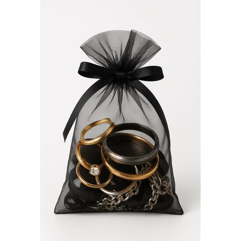 Saco Organza Preto 17x23 com 50unidades ou 25 unidades