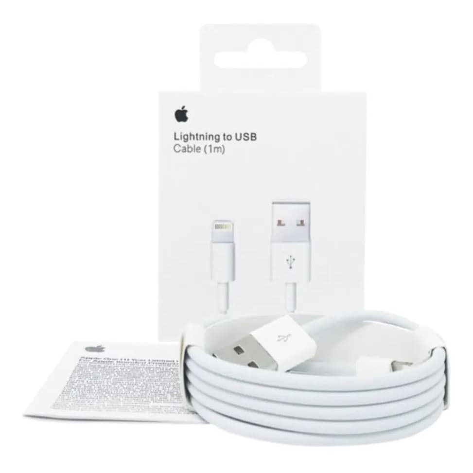Cabo de Lighting USB de Carregamento Rápido Turbo/Dados de 1m para iPhone Compativel Entrega RAPIDA