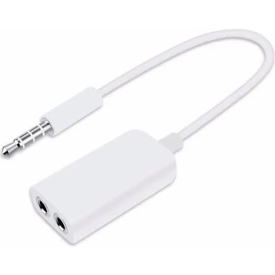Cabo Adaptador Duplicador 3,5mm Fone De Ouvido 2 Saídas P2 Dois Fones de ouvido
