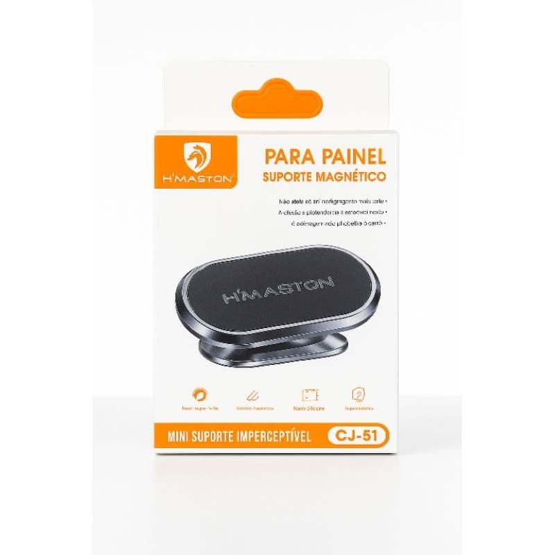 Suporte Celular para carro imã magnético universal 360 graus H'maston CJ-51