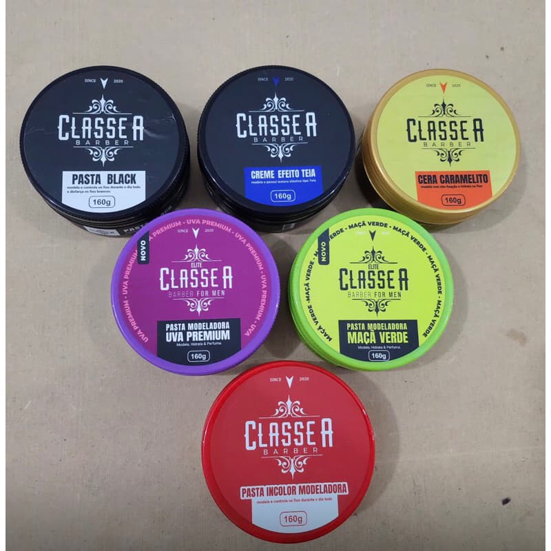 Kit Pomada Modeladora Classe A Linha Premium 160g