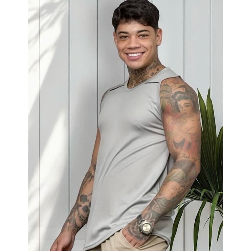 Regata Dry Fit Masculino Esporte Cross Fit treino Academia