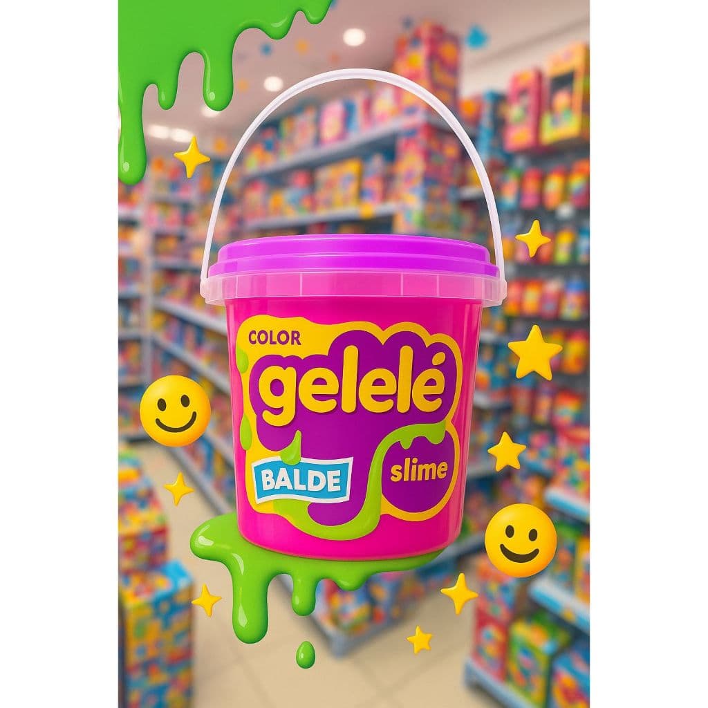 Gelelé Slime 457g Massinha que Estica Slime Textura Sensorial e Cores Vibrantes para Diversão Criativa em Toda Família.