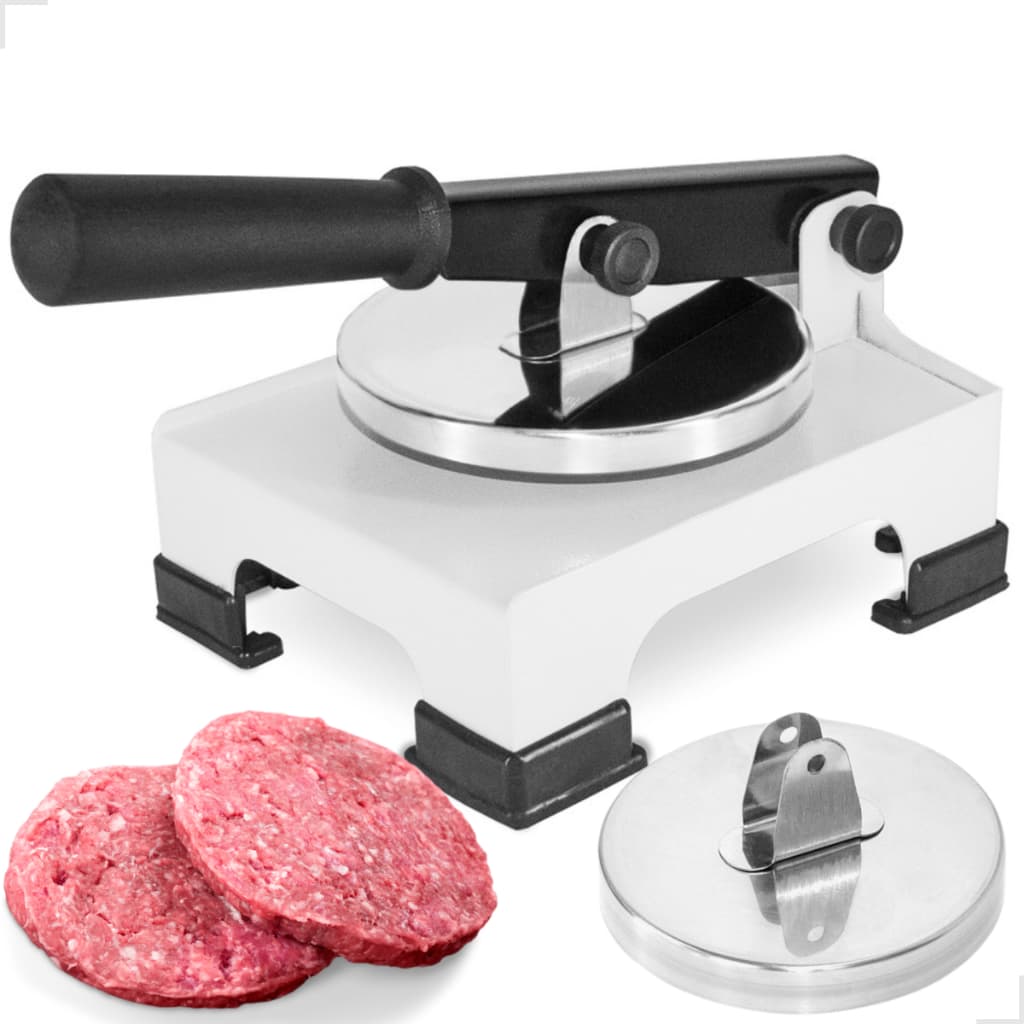 Modelador De Hamburguer Maquina Hamburgueira Manual 2 Discos Inox Promoção
