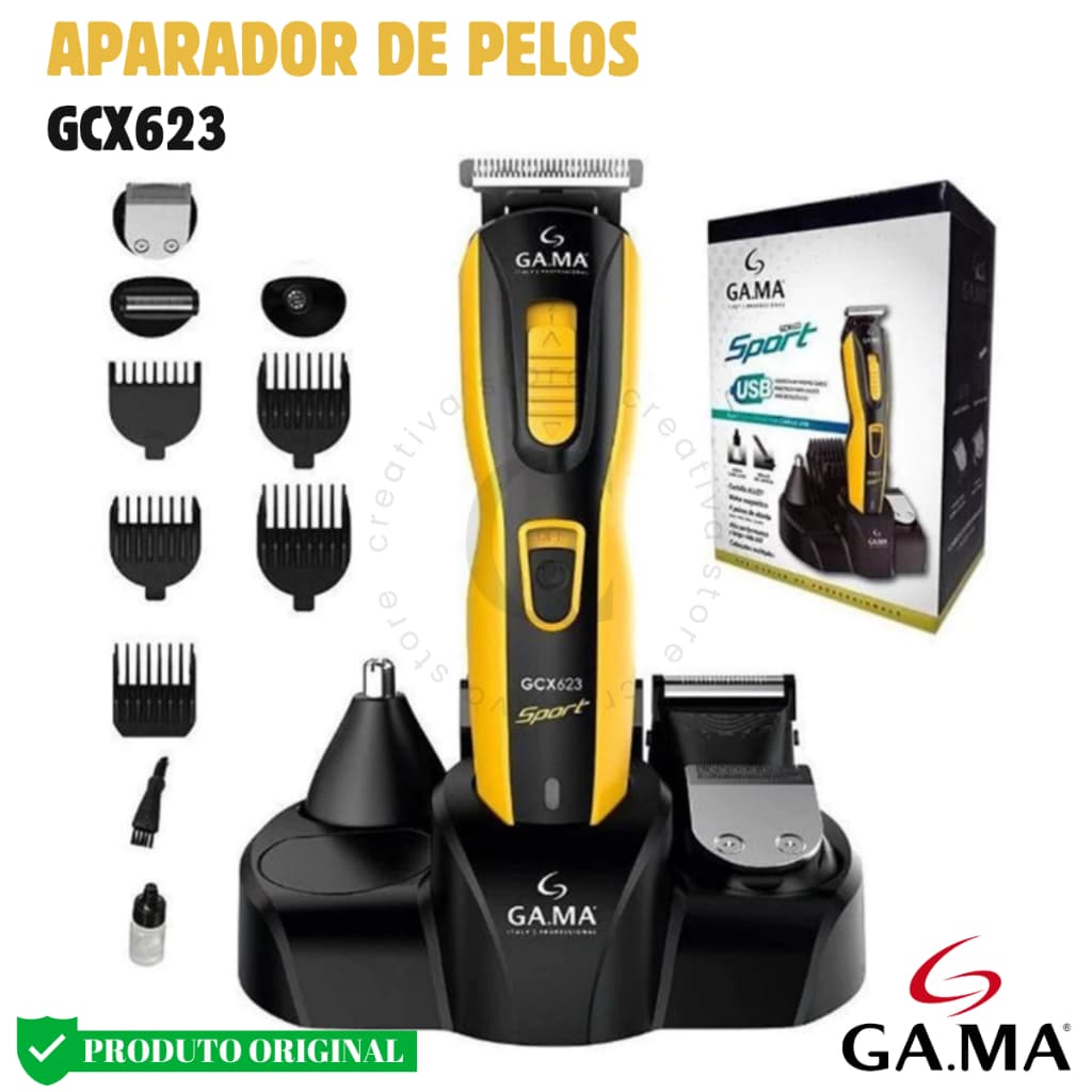 Máquina De Cabelo E Barba Multi-Styler Gcx623 Sport USB Original + Nota fiscal