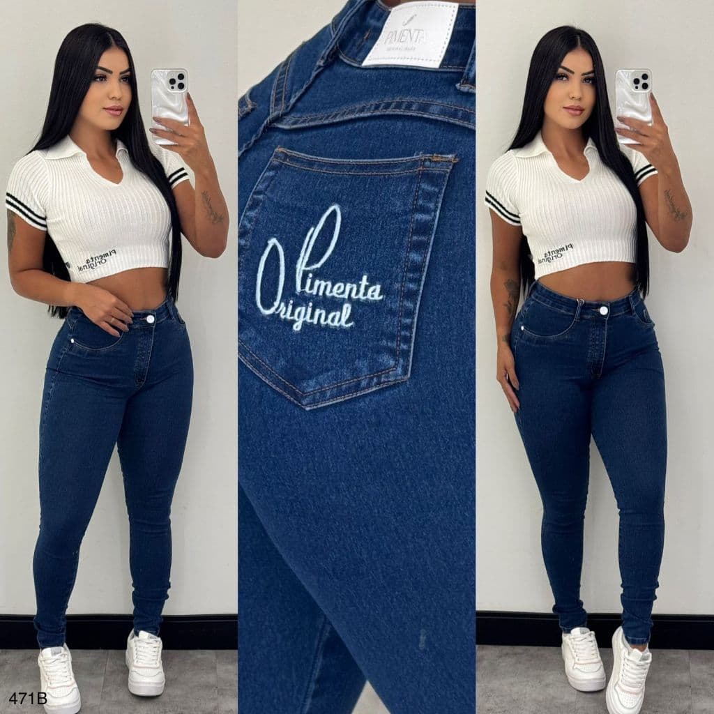 Calça Sal e Pimenta Skinny Feminina O jeans perfeito para qualquer ocasião Versatilidade e elegância o jeans que valoriz
