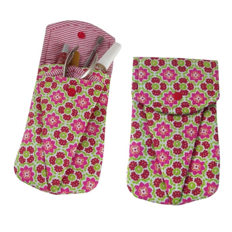 Nécessaire feminino bolsa organizadora porta alicate de unha e esmaltes