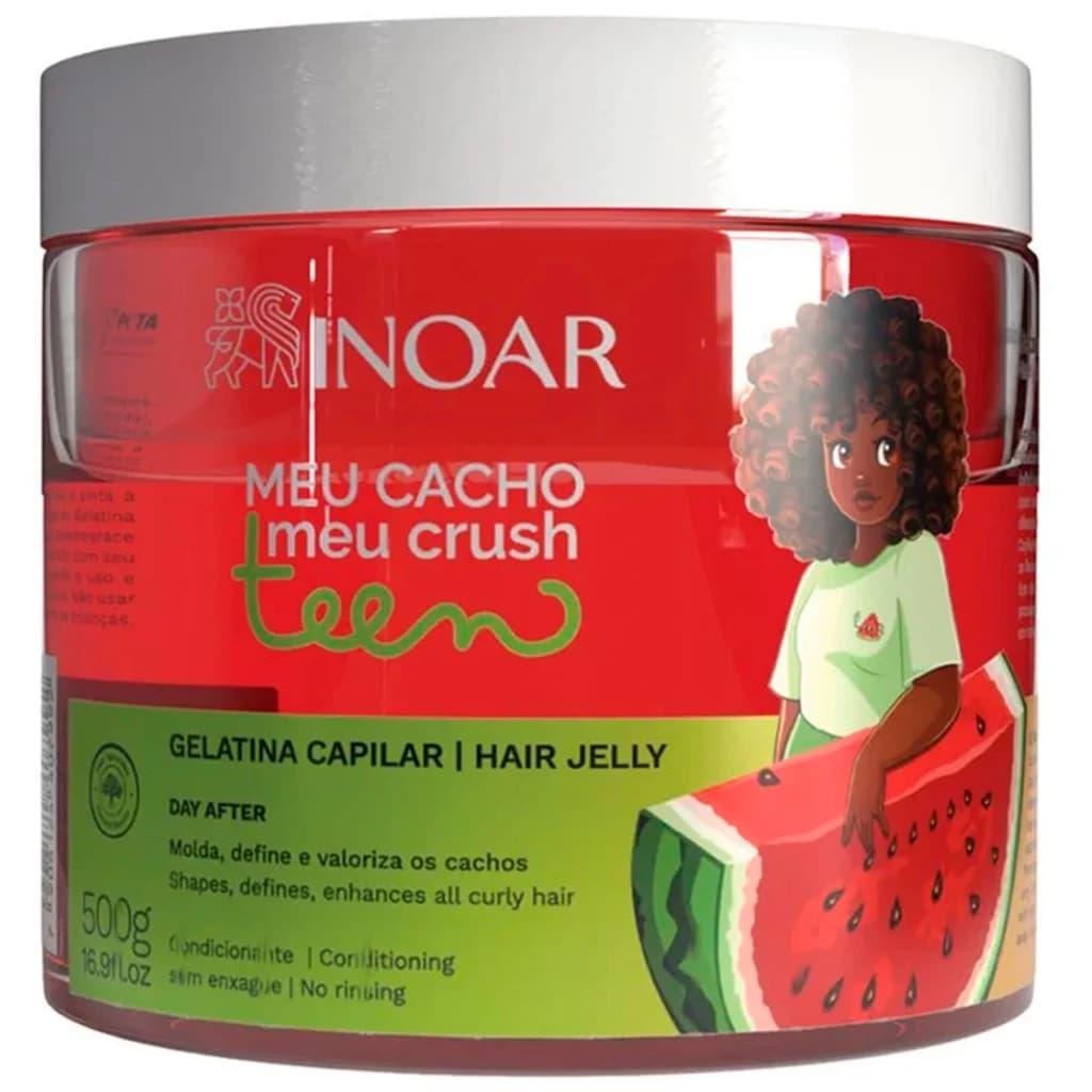 Inoar Meu Cacho Meu Crush Teen Gelatina Melancia 500g