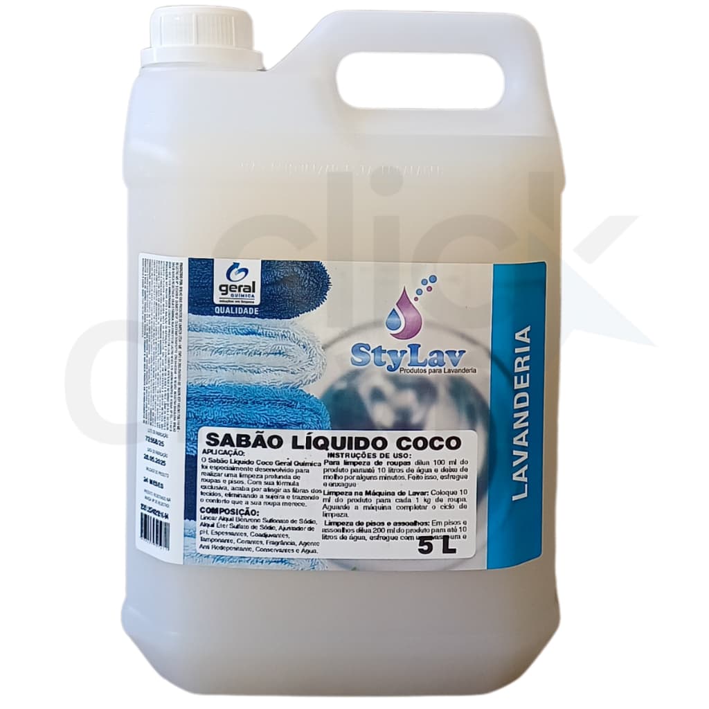Sabão Líquido De Coco Concentrado | Lava Roupas - 5 Litros
