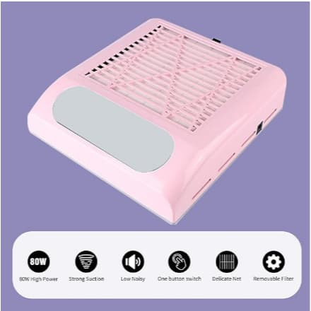 COLETOR SUGADOR ASPIRADOR DE PÓ DE NHAS ALTA POTÊNCIA MANICURE 120W