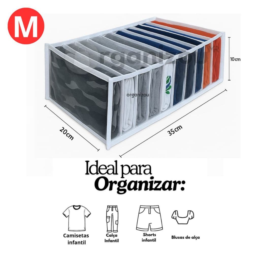 Colmeia Organizadora de Roupas Tamanho "M" / Organizador de Guarda Roupas tamanho "M"