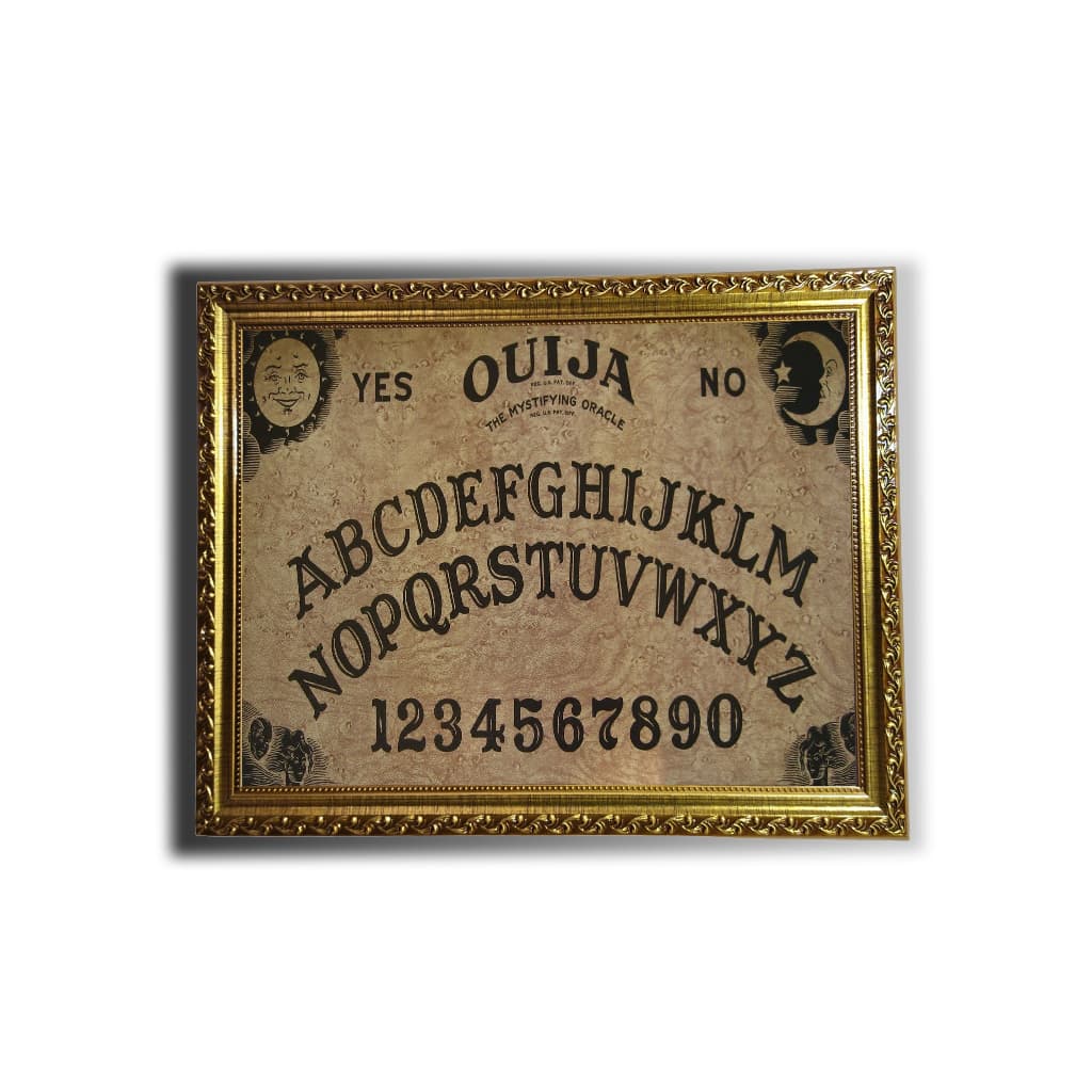 Quadro Luxo Ouija Tabuleiro em Tecido Moldura Madeira Decoração Casa Presente